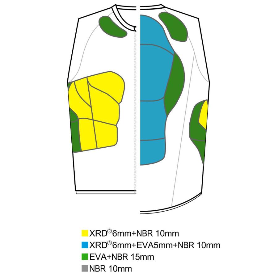 ブランド登録なし - 鎧戦闘員 ヨロイムシャ ファイテン phiten x PROTECTOR VEST YM-1726 上半身 プロテクター 限りない 半身像 スキーの板 スノーボード