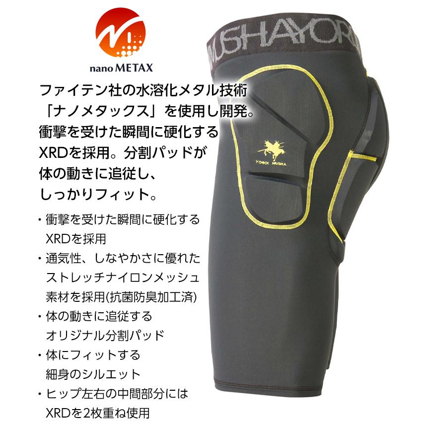 鎧武者 ヨロイムシャ ファイテン phiten x SHORT HIP PROTECTOR YM