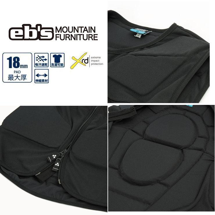 新品　キッズeb's CHOKI PAD JR XRD サイズJR,140 23-24 ebs エビス CHOKI PAD JR-XRD プロテクター スノーボード 雪遊び
