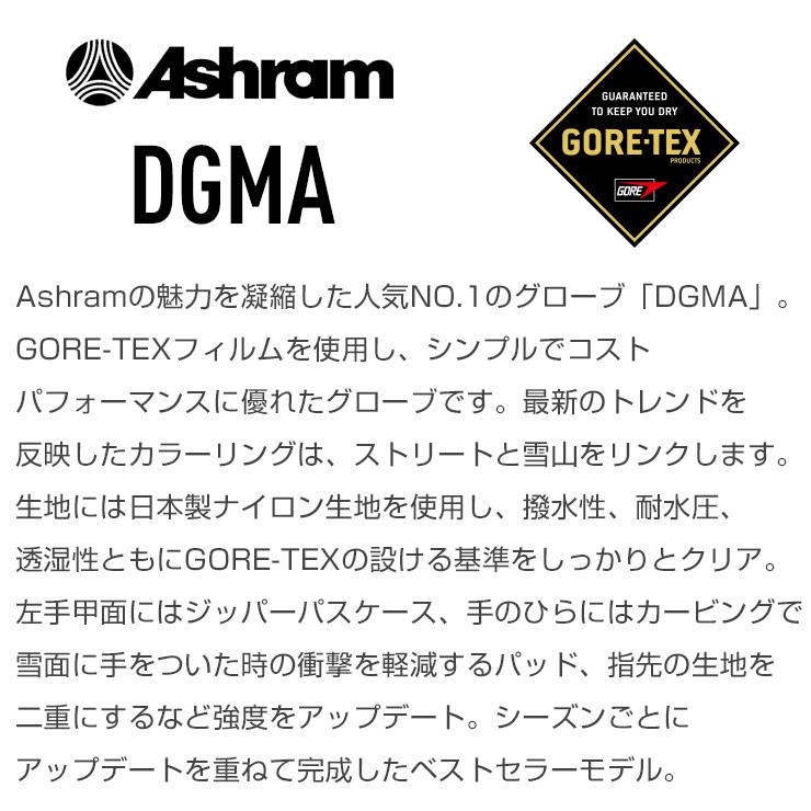 正規品 24-25 ASHRAM アシュラム DGMA ドグマ スノーボードグローブ