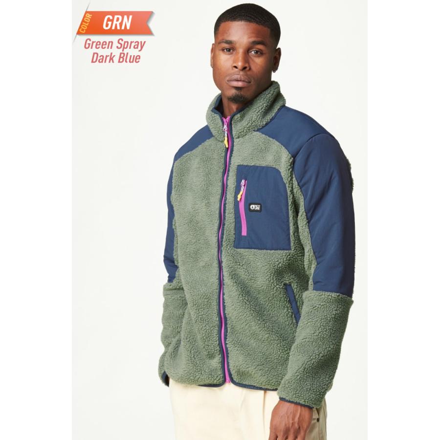 PICTURE ピクチャー QUILCHENA ZIP FLEECE ジップアップシェルパフリース ジャケット フリース ジップ ジャケット_5