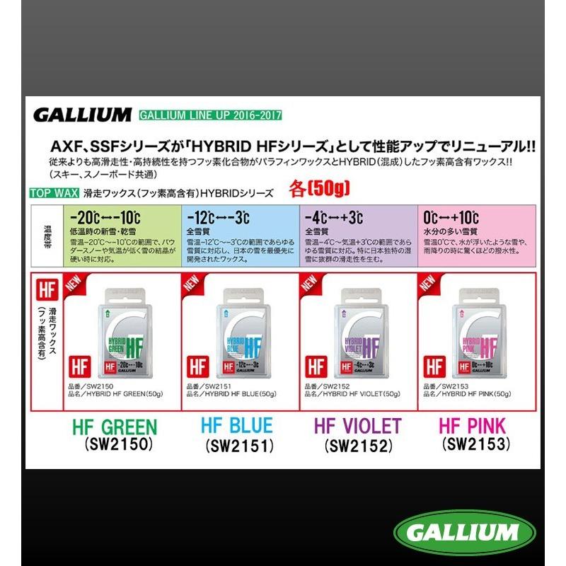 GALLIUM ガリウム WAX HYBRID HF GREEN（50g）【SW2150】 スノーボード :36000052:モアスノー  Yahoo!店 - 通販 - Yahoo!ショッピング