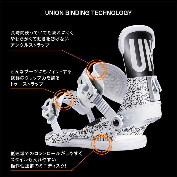 UNION MILAN サイズM スノーボードビンディング ホワイト UNION ユニオン ミラン バインディング スノーボード ビンディング