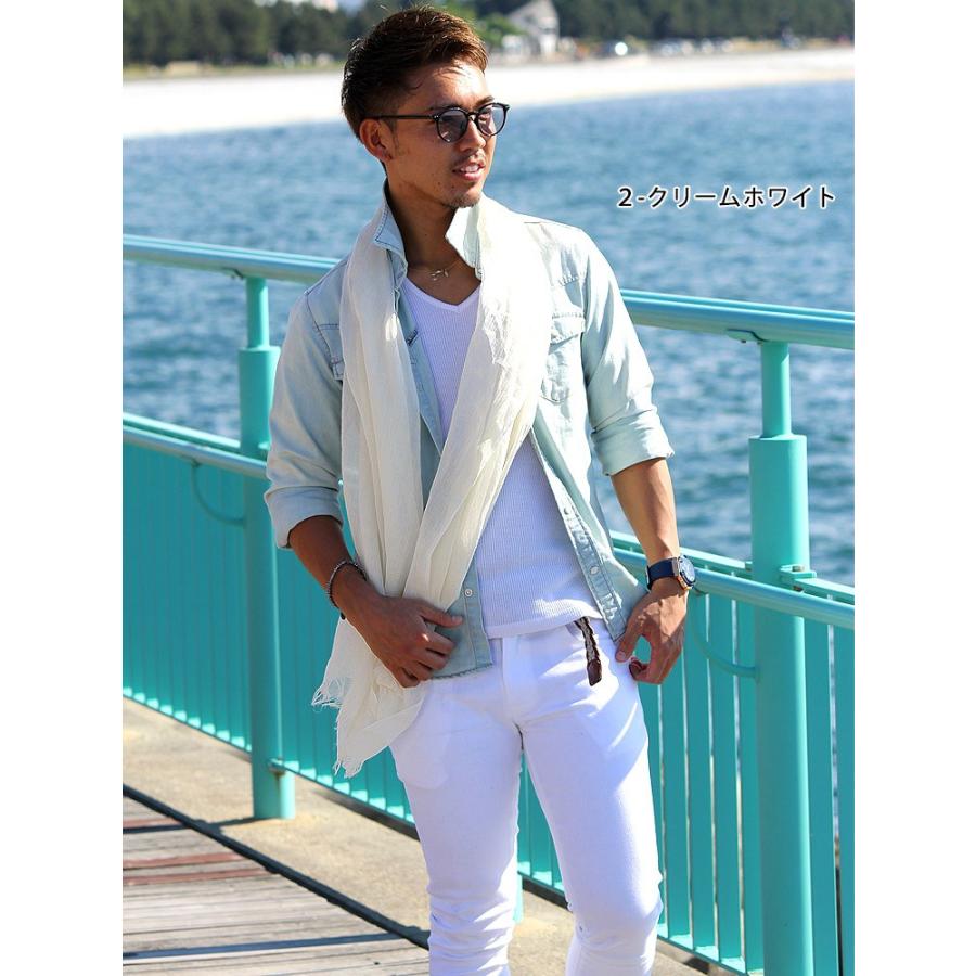 ストール 大判 メンズ 春 夏 薄手 スカーフ 綿 コットン 100 天然繊維 無地 爽やか Uv 紫外線 冷房 対策 首元 日よけ 軽い 軽量 コンパクト ホワイトデー st1080 メンズストール専門店morestyle 通販 Yahoo ショッピング