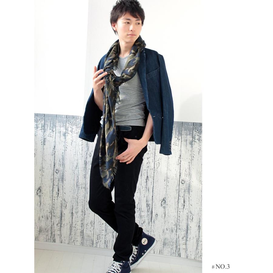 大判 正方形 ショール メンズ 春 夏 秋 用 コットン 綿 混 ストール