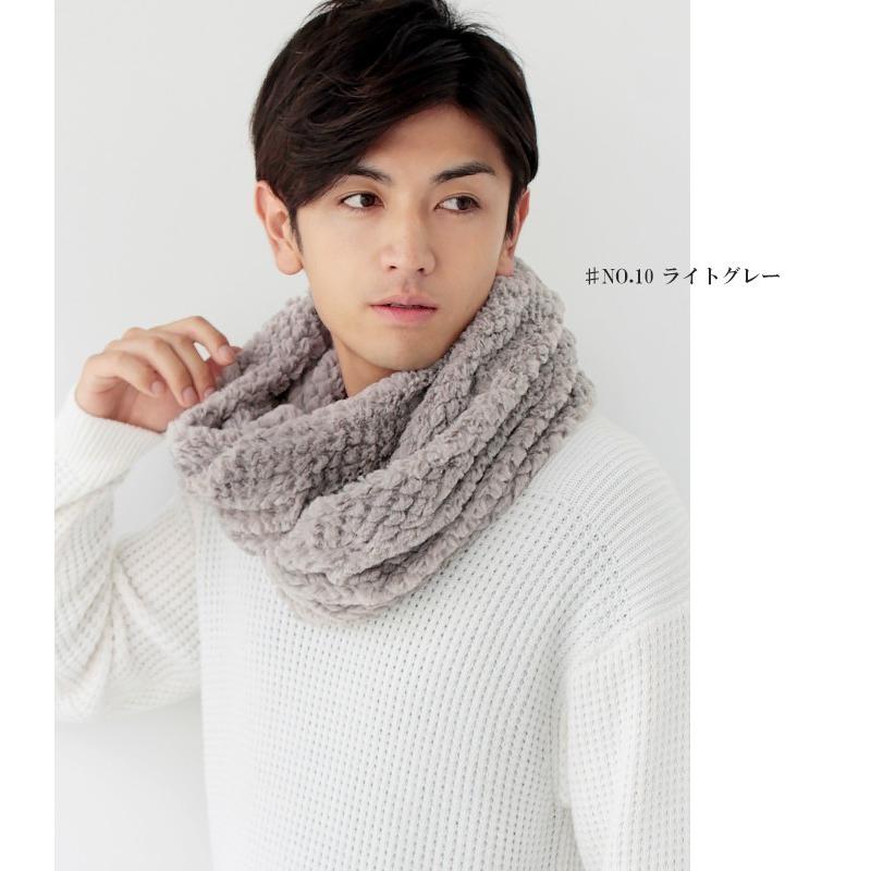 ファー スヌード メンズ レディース 冬 用 フェイクファー 輪っか状 ネックウォーマー 厚手 二重 巻き ロング 無地 全10色 クリスマス sn0900 メンズストール専門店morestyle 通販 Yahoo ショッピング