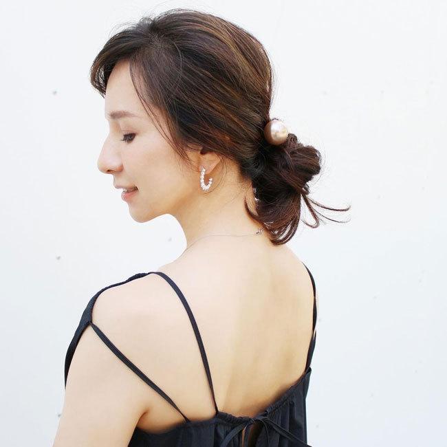 専用★フランスラックス パール スパイラル スクリューピン L、M 2個セット パール スパイラル スクリューピンM (クリーム/ゴールド