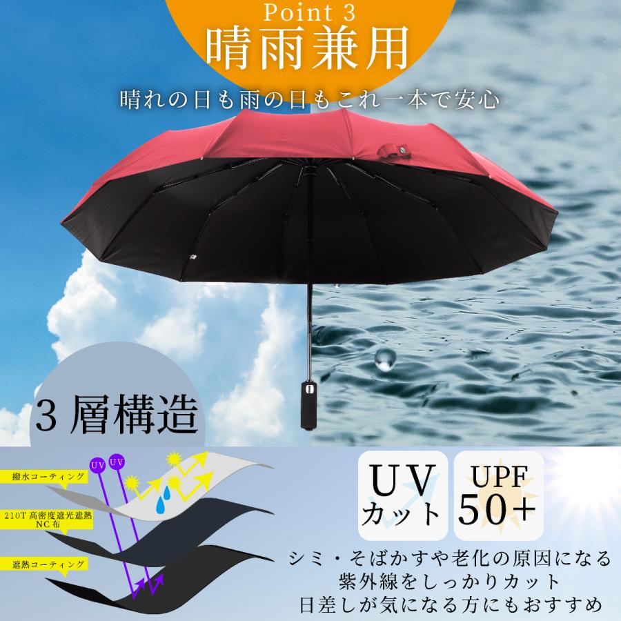 折りたたみ傘 自動開閉 メンズ レディース ワンタッチ 晴雨兼用 Uvカット 日傘 撥水 大きい かさ 折り畳み傘 風に強い 12本 丈夫 簡単 父の日 プレゼント J77 モアバリューyahoo 店 通販 Yahoo ショッピング