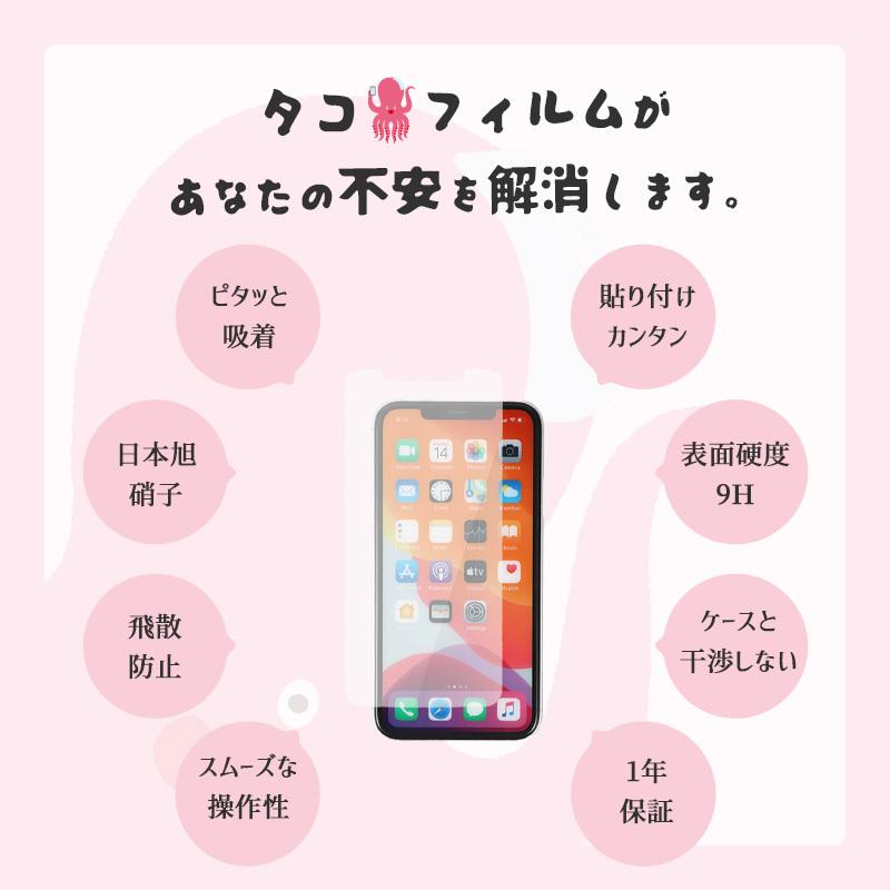 ＼1/3までクーポンで20％off／【365日保障】iPhone ガラスフィルム iPhoneSE3 13 pro 12 iPhoneSE 第3世代 第2世代 保護フィルム タコフィルム |  | 03