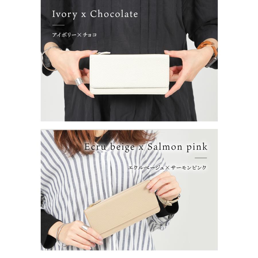 長財布 レディース ブランド 本革 薄い 革 軽量 スリム 薄型長財布 軽い おしゃれ プレゼント ギフト ラシエム | LASIEM | 10