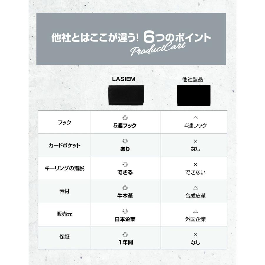 キーケース スマートキー 革 三つ折り 本革 ブランド プレゼント ギフト コンパクト 30代 40代 50代 ラシエム | LASIEM | 20