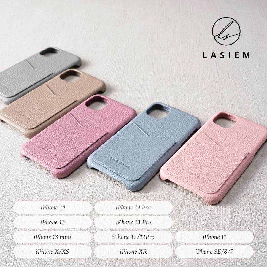 Lasiem Iphoneケース 本革 レザー 背面カード収納 Iphone12 12pro 11 Se X Xs Xr 7 8 レディース 大人 かわいい くすみカラー T24 Lasiem 通販 Yahoo ショッピング
