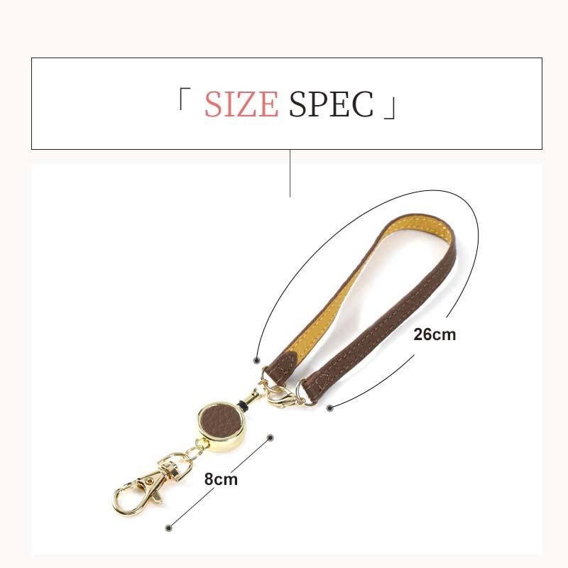 ＼1/3までクーポンで20％off／リールストラップ リール付き おしゃれ 丈夫 キーホルダー ストラップ リール 伸びる 定期 本革 パスケース ラシエム | LASIEM | 24