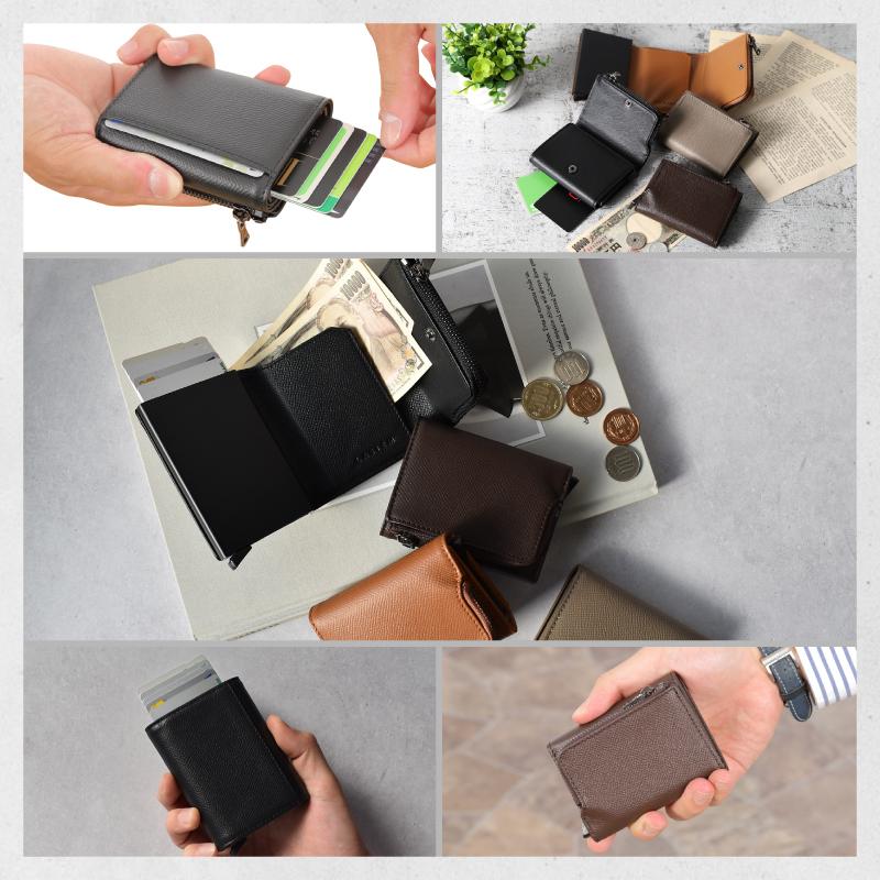 ＼1/3までクーポンで20％off／カードケース ミニ財布 本革 牛革 メンズ 小さい レザー 薄い コンパクト プレゼント ギフト ラシエム | LASIEM | 21