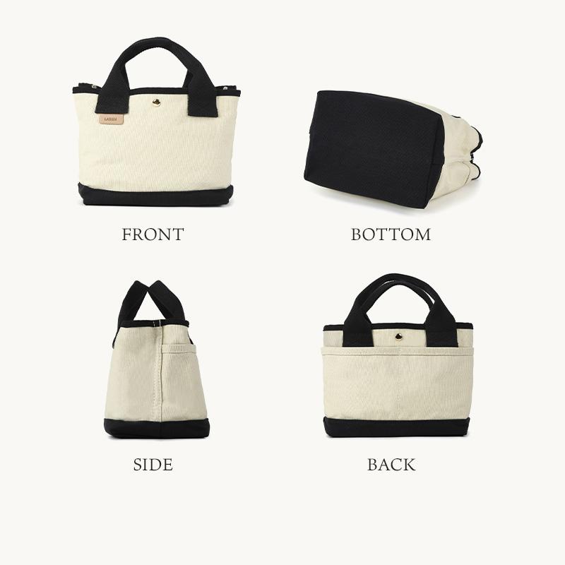 ＼1/3までクーポンで20％off／ミニトートバッグ レディース 小さめ 軽い キャンバス 仕切り ランチバッグ ハンドバッグ サブバッグ おしゃれ ラシエム | LASIEM | 20