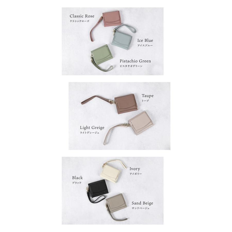 ＼1/3までクーポンで20％off／ミニ財布 レディース 本革 革 ブランド 使いやすい プチプラ ストラップ付き 30代 40代 50代 お札が折れない ラシエム | LASIEM | 11