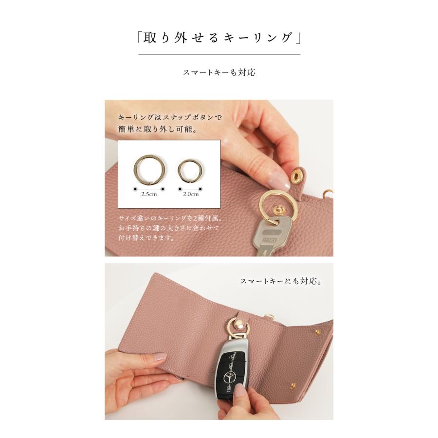 ＼1/3までクーポンで20％off／ミニ財布 レディース 本革 革 ブランド 使いやすい プチプラ ストラップ付き 30代 40代 50代 お札が折れない ラシエム | LASIEM | 12