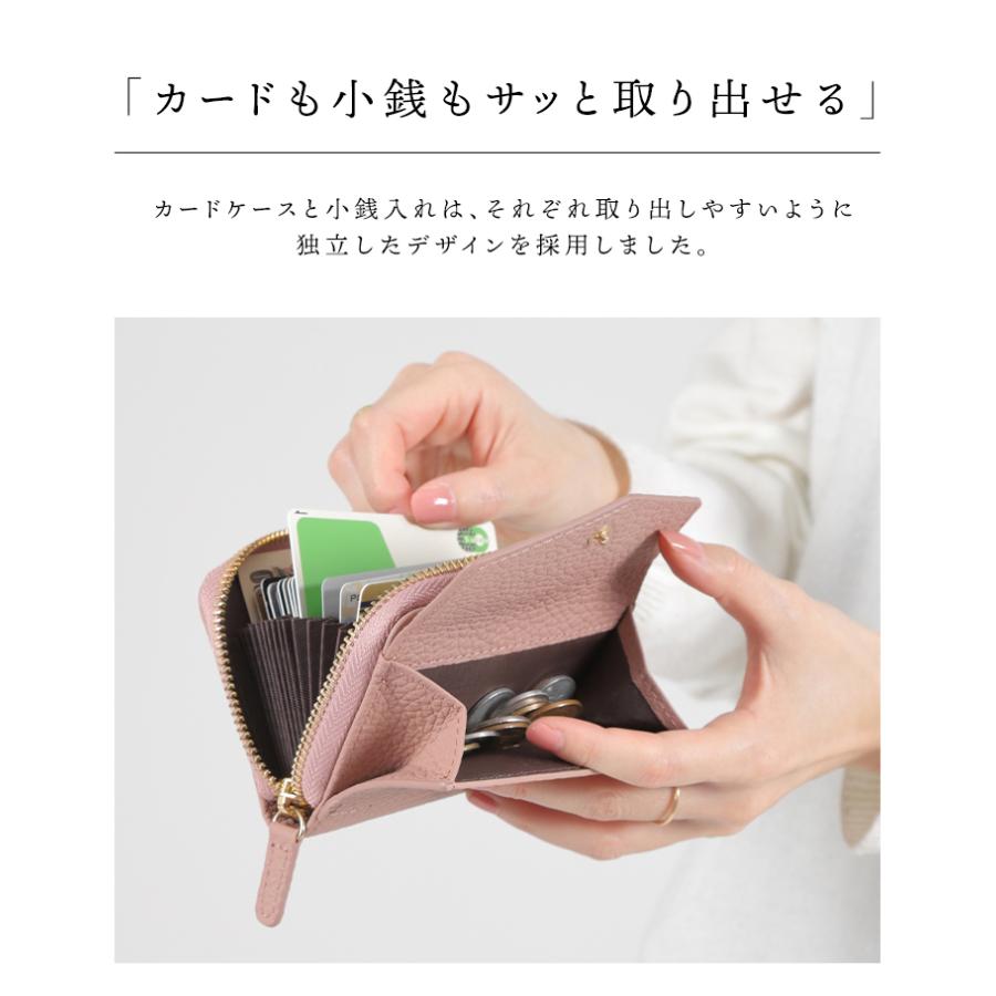 LASIEM ミニ財布 レディース お札折らない ブランド 本革 カード LASIEM ミニ財布 レディース お札折らない ブランド 本革 カード