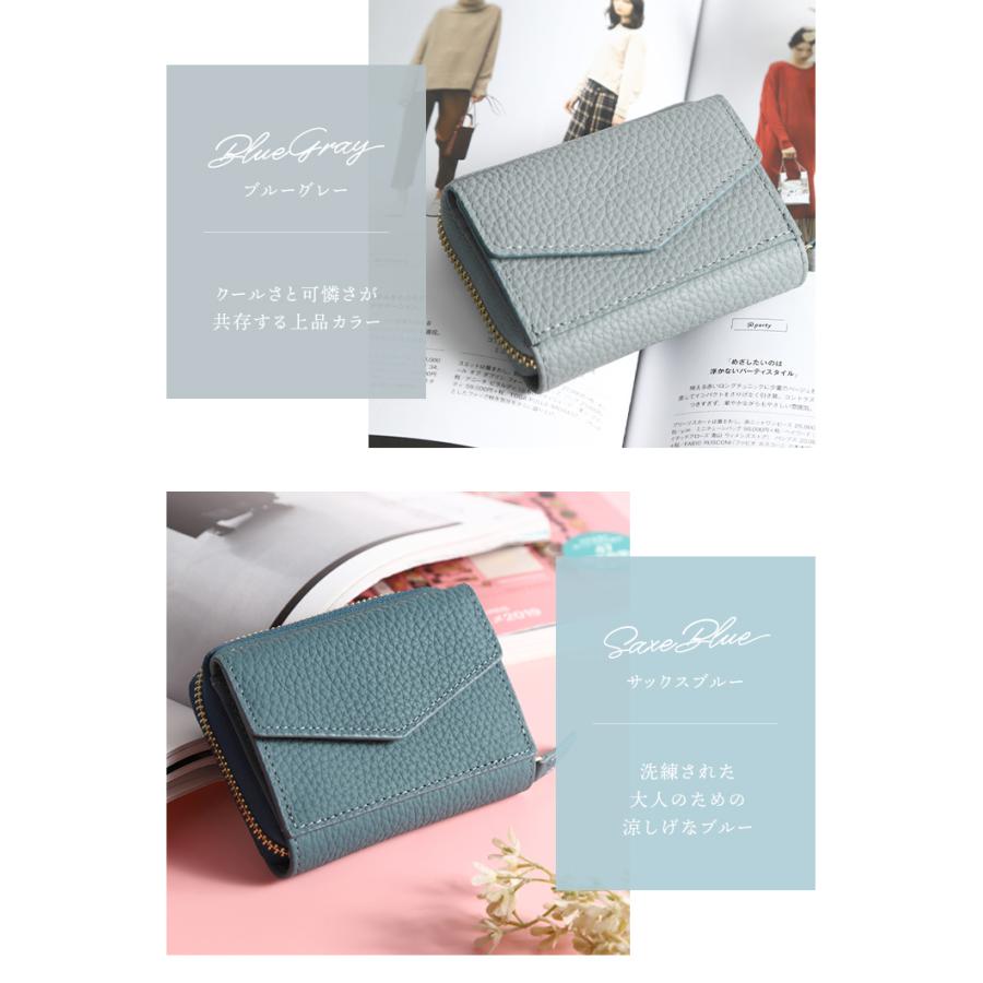 ミニ財布 レディース お札折らない ブランド 本革 カードケース 小さい財布 じゃばら プレゼント ギフト ラシエム | LASIEM | 28