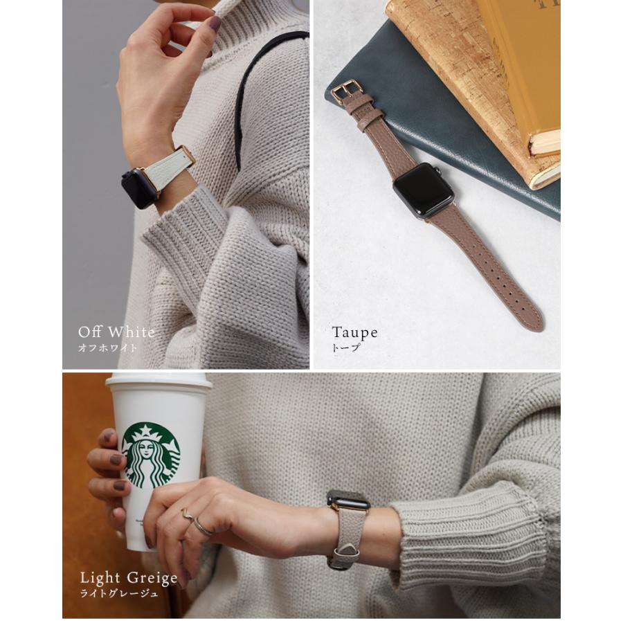 ＼1/3までクーポンで20％off／アップルウォッチ バンド ベルト 本革 レザー 革 女性 レディース スリム 細い 38mm 40mm 41mm ラシエム | LASIEM | 11