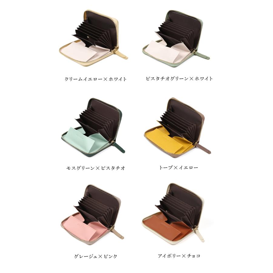 LASIEM ミニ財布 レディース お札折らない 本革 二つ折り