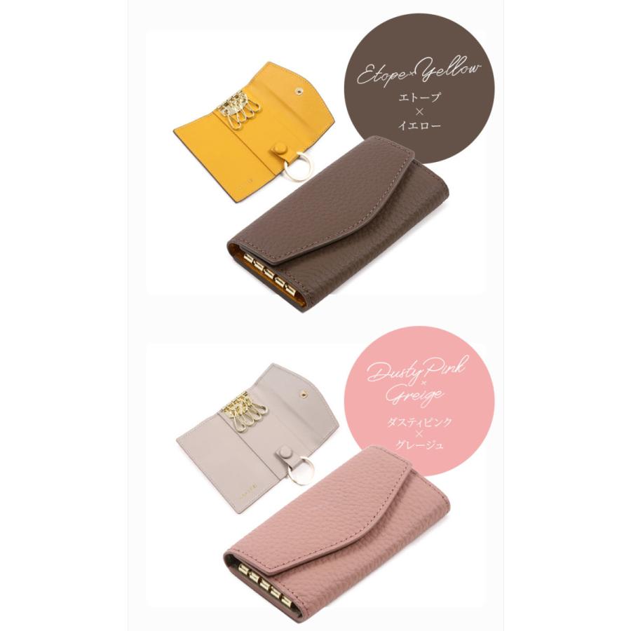 ＼1/3までクーポンで20％off／キーケース レディース スマートキー ブランド 車 キーリング 小さい コンパクト ミニ 人気 本革 プレゼント ギフト ラシエム | LASIEM | 17