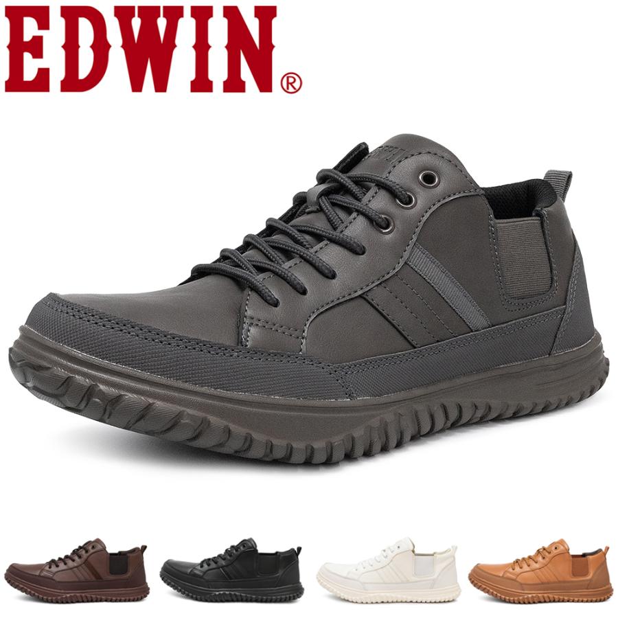 メンズ スニーカー 軽量 カジュアルシューズ ウォーキングシューズ タウンスニーカー ローカット ビジカジ 紳士靴 Edwin Edm639 Edm639 Moriashizakkaヤフー店 通販 Yahoo ショッピング