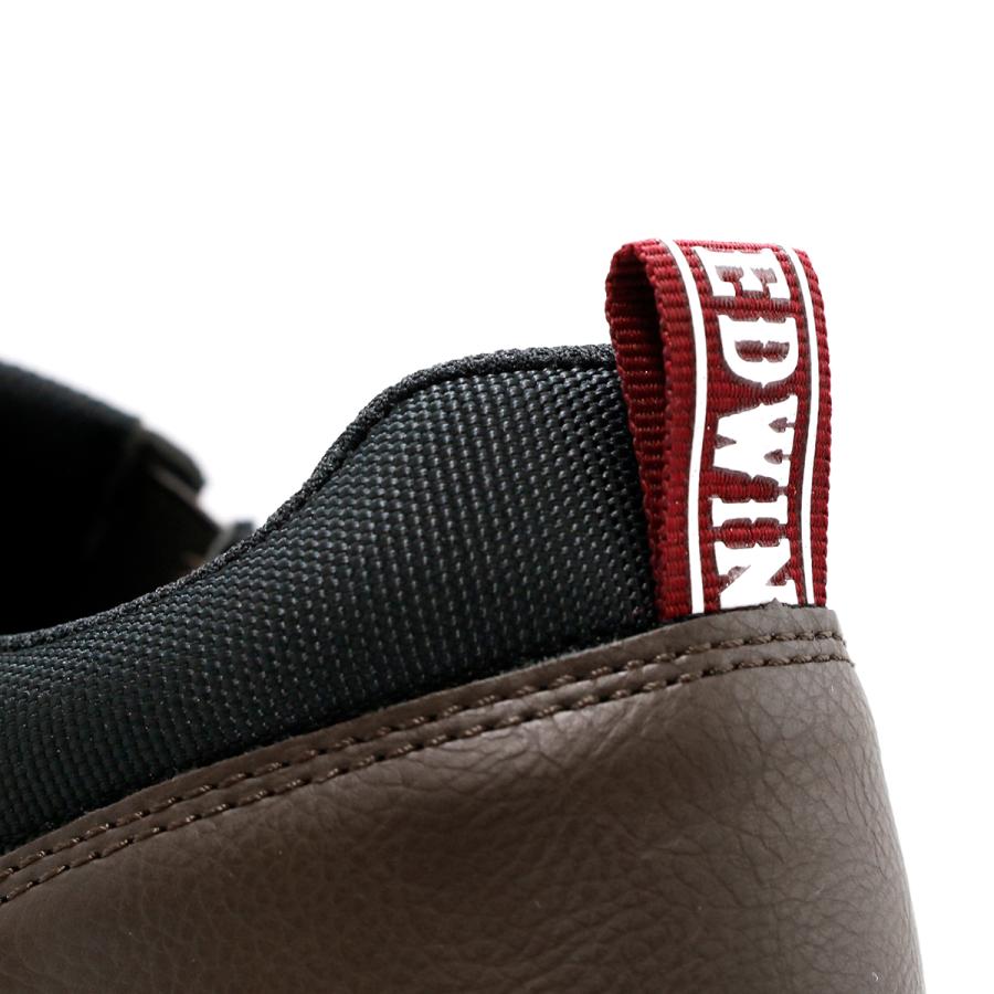 EDWIN（エドウィン） 6E 幅広 スニーカー 紐なし スリッポン