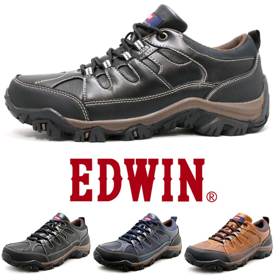 EDWIN（エドウィン） 防水 スニーカー メンズシューズ 耐滑防滑