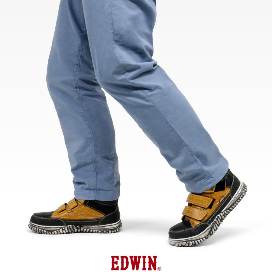 EDWIN（エドウィン） 安全靴 ハイカット 鉄先芯 おしゃれ 作業靴