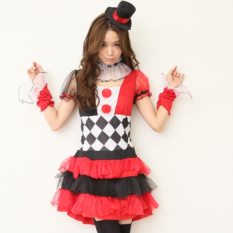 サーカスピエロコスプレ４点セット ドレスワンピース コスプレ ハロウィン Csp090 もりっちゅストア 通販 Yahoo ショッピング