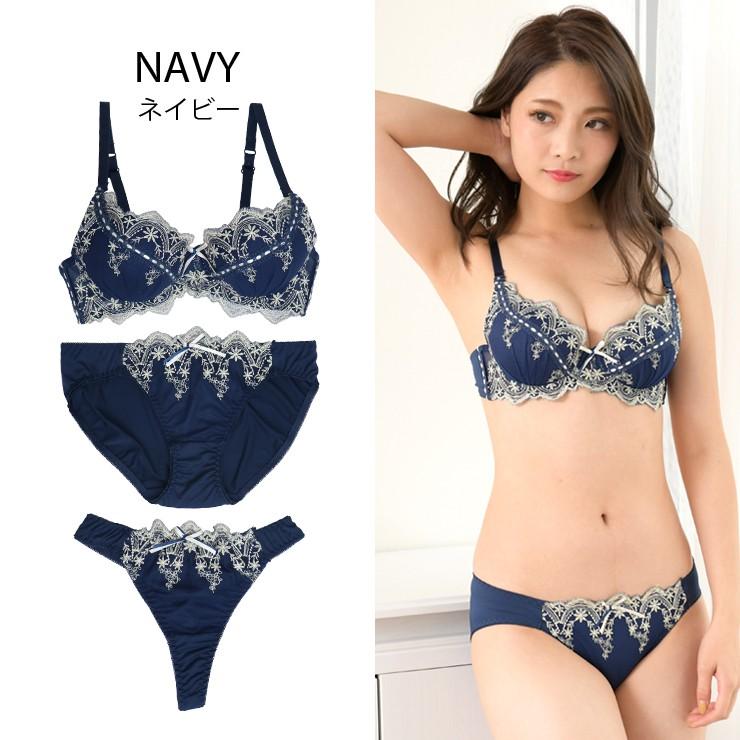 下着女性 上下セット ブラジャーショーツセット Tバック付き3点セット 刺繍 女性用下着 おしゃれ Ne01t もりっちゅストア 通販 Yahoo ショッピング