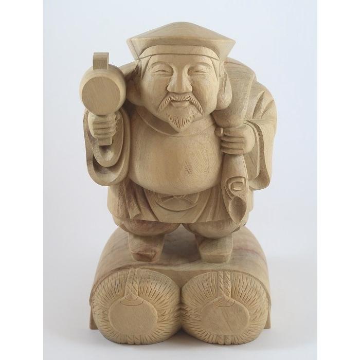本物】「開運大黒天」木彫り 置物 風水 魔除け : 森彫刻所 - 通販