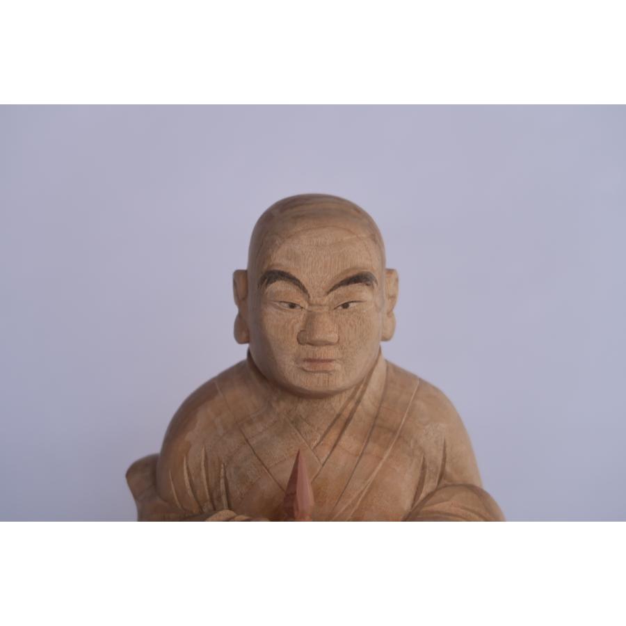 木彫「元三大師」22cmNo1 慈恵大師 良源 仏像 : 森彫刻所