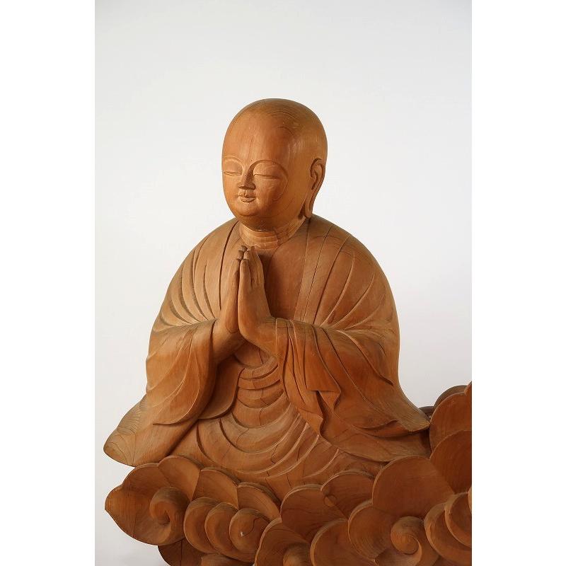 仏教美術】木彫 「雲地蔵」 地蔵菩薩 仏像 置物 絵画 インテリア 仏教美術】木彫 「雲地蔵」 地蔵菩薩 仏像 置物 絵画 インテリア