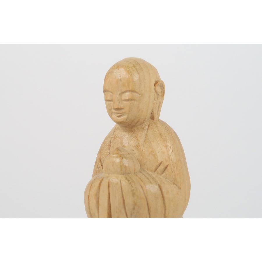 木彫り「お地蔵さん」お守り地蔵 仏像 仏壇 : 森彫刻所 - 通販 - Yahoo