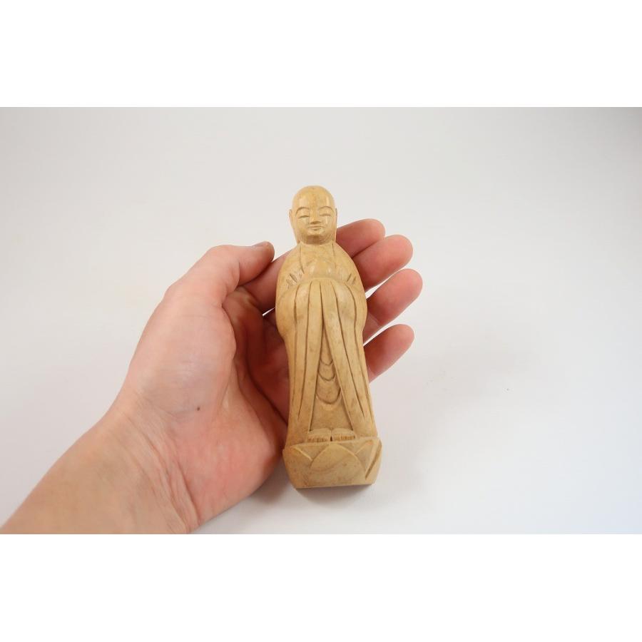 木彫り「お地蔵さん」お守り地蔵 仏像 仏壇 : 森彫刻所 - 通販