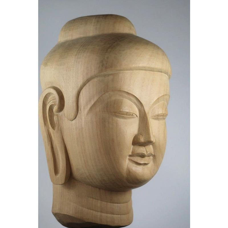 76%OFF!】木彫「釈迦如来 仏頭」 仏像 置物 インテリア 仏像 | fit016