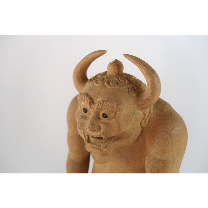 古手特大 魔除け 般若 釜神 一刀彫 お面 郷土玩具 木彫り 信仰玩具