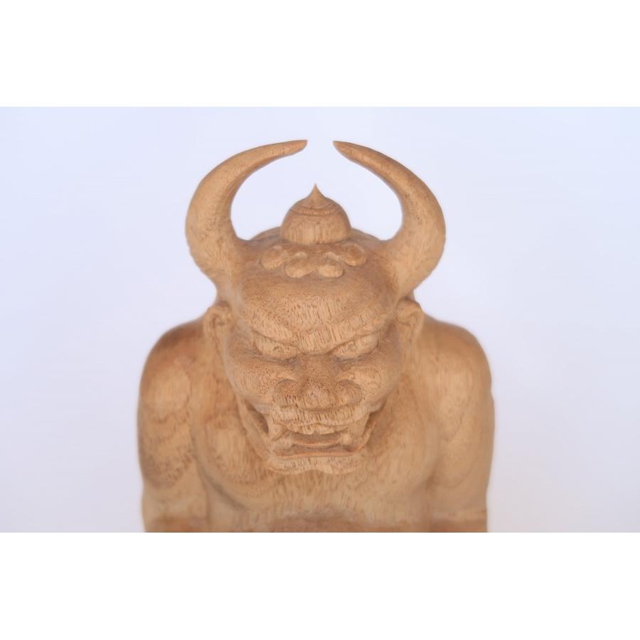 鬼大師」(約18cm) 角大師、元三大師 開運 厄除け 魔除け 仏像 : 森彫刻