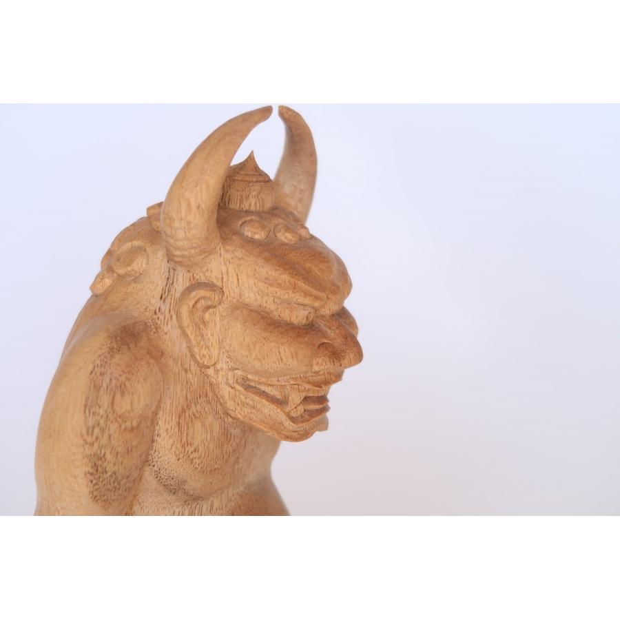 鬼大師」(約18cm) 角大師、元三大師 開運 厄除け 魔除け 仏像 : 森彫刻