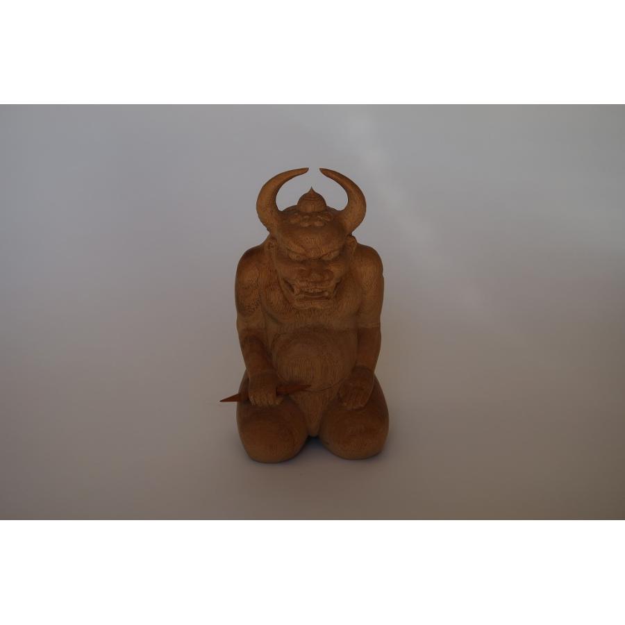 鬼大師」(約18cm) 角大師、元三大師 開運 厄除け 魔除け 仏像 : 森彫刻
