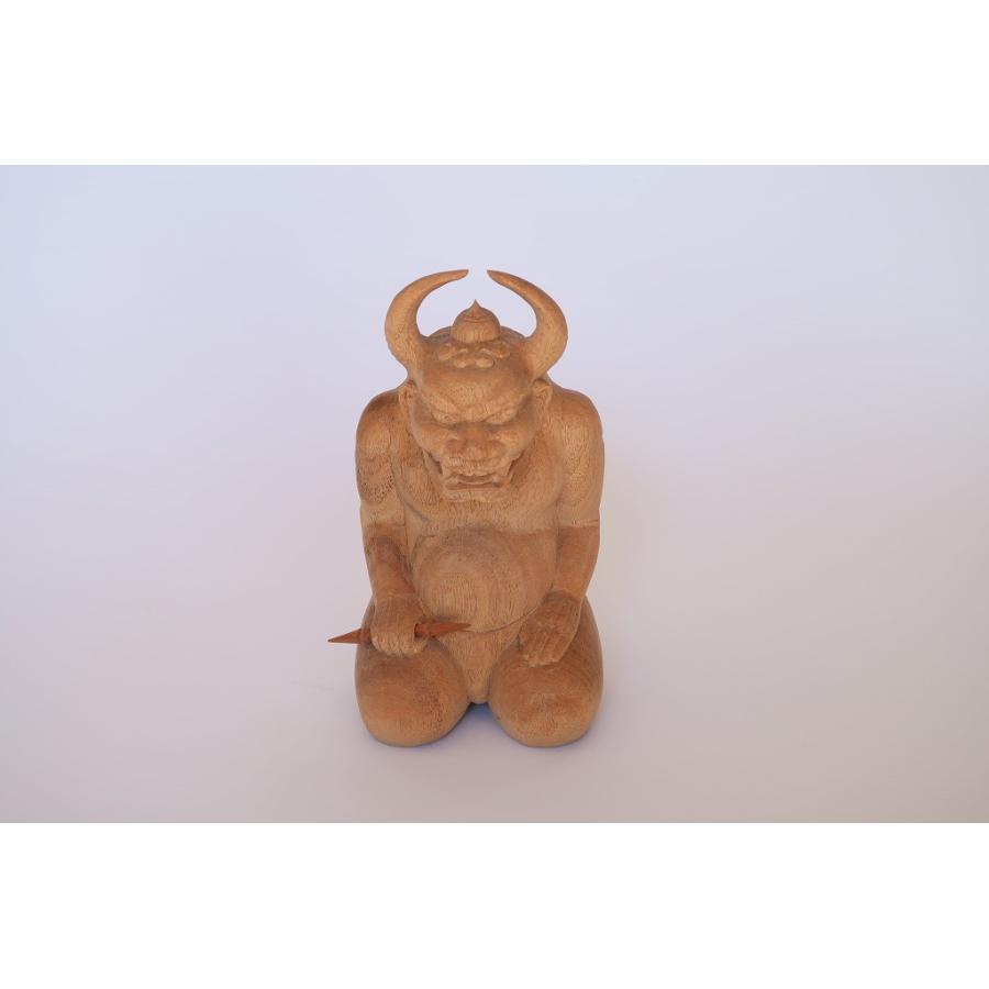 鬼大師」(約18cm) 角大師、元三大師 開運 厄除け 魔除け 仏像 : 森彫刻