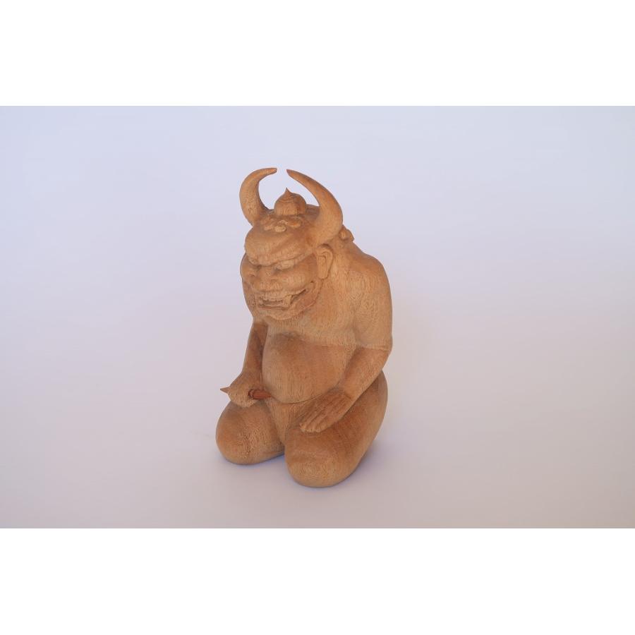 鬼大師」(約18cm) 角大師、元三大師 開運 厄除け 魔除け 仏像 : 森彫刻