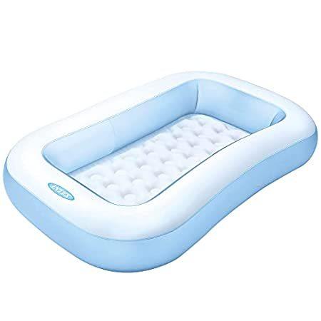 レクタングラーベビープール 166cm×100cm×25cm 水色 57403NP＿並行輸入品