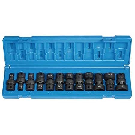 Grey Pneumatic 1212U 0.38 in. Drive 12 Pc. 6 Pt. Standard Length Frac. Univ＿並行輸入品