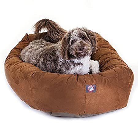 お取扱店 52 Rust Suede Bagel Dog Bed By Majestic Pet Products好評販売中 純正大阪 Ssl Daikyogo Or Jp