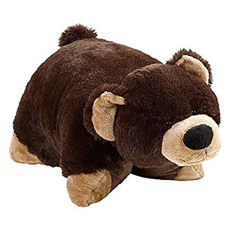 My Pillow Pets Bear - Large (Dark Brown)＿並行輸入品