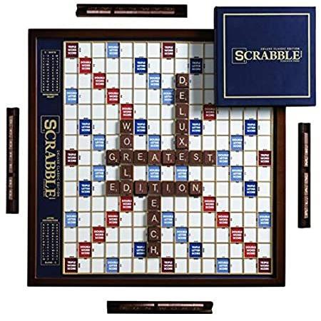 [ウィニングソリューション]Winning Solutions Scrabble Deluxe Wooden Edition with Rotatin＿並行輸入品