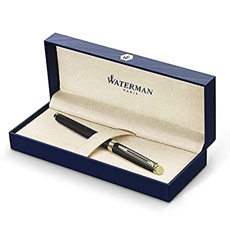 Waterman Hemisphere Gift Box includes Medium Nib Gold Trim Fountain Pen - M＿並行輸入品